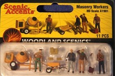 Woodland Scenics - Masonry Workers 11 pcs. - HO scale - A1901