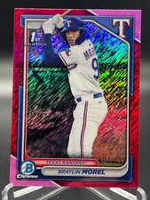 2024 Bowman Chrome BRAYLIN MOREL FUCHSIA SHIMMER REFRACTOR /199 #BCP-192