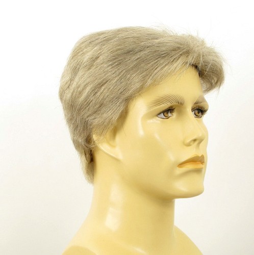 Perruque homme 100% cheveux naturel blanc méché gris ref JACK 51 - Picture 8 of 8