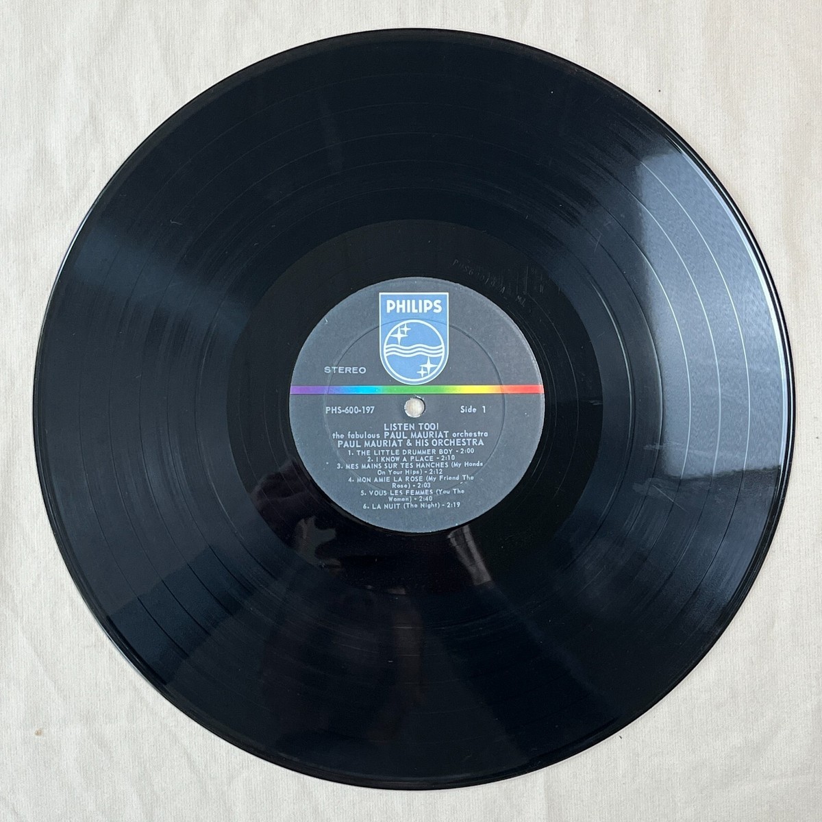 PAUL MAURIAT ORCHESTRA Listen Too! 1965 Vinyl LP Philips PHS 600