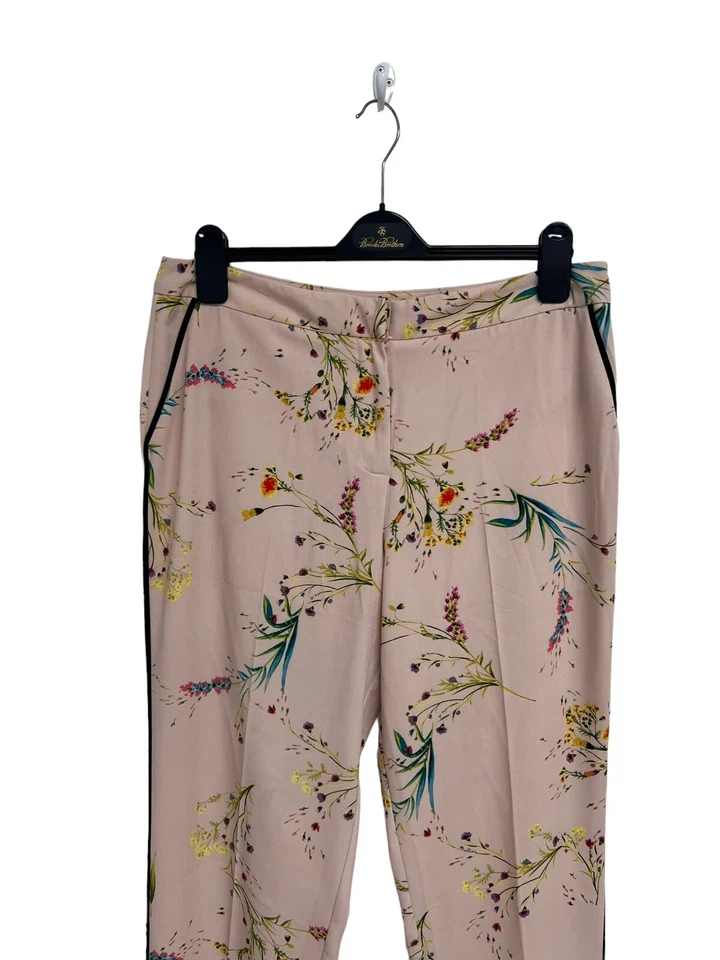 Calça social feminina Worthington rosa claro floral no tornozelo tamanho 10T - Imagem 2 de 4