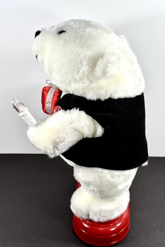 Vintage 1998 COCA-COLA Animation Collection Musical Christmas Polar Bear Plush - Picture 8 of 20