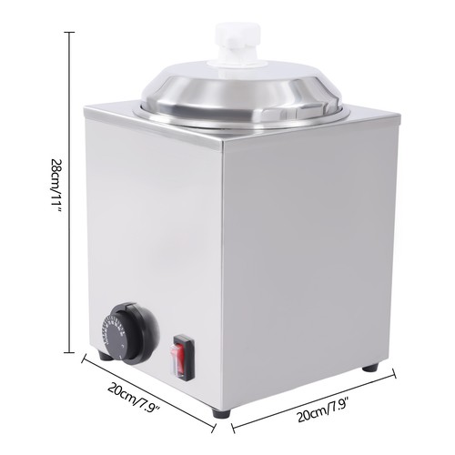 650W Cheese Warmer 2.4Qt Single Head Hot Fudge Dispenser with Pump Sauce Warmer - Picture 4 of 15
