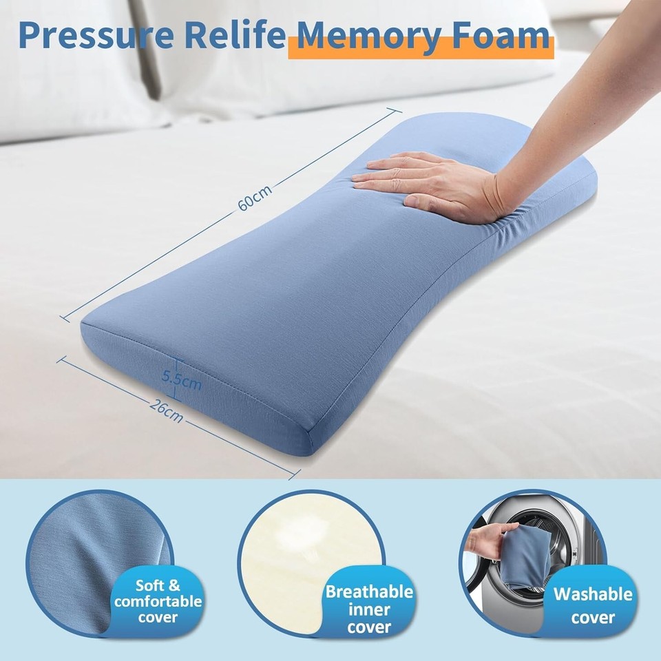 Lumbar Support Pillow for Bed Relief Back Pain Lower Back Pillow for
