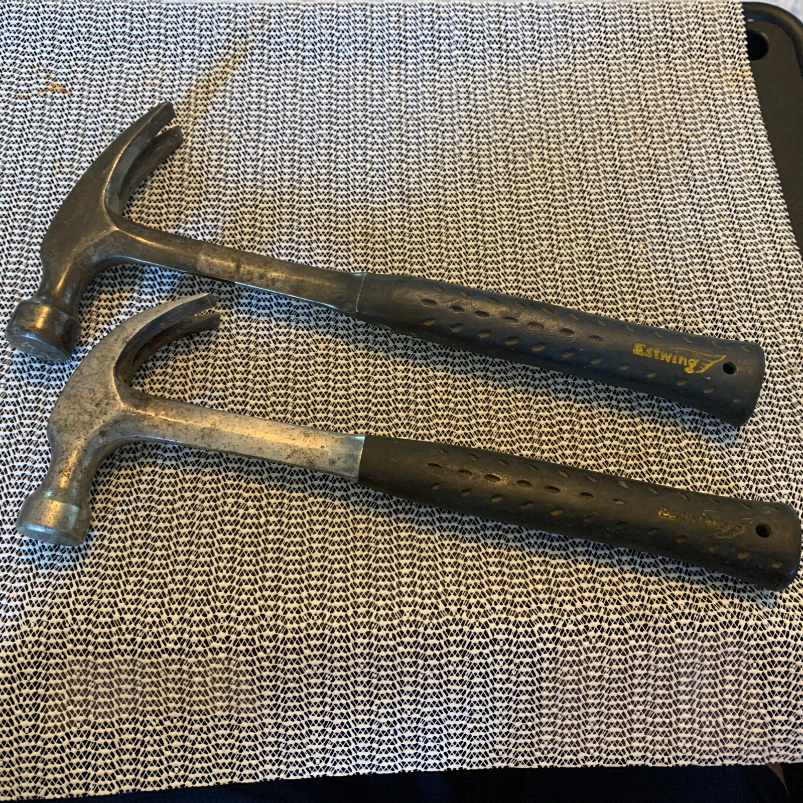 (2) VTG ESTWING E320S, E316C HAMMERS CURVED CLAWS AND RIP HAMMER MADE