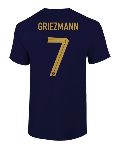 France Soccer #7 Antoine Griezmann World Football Adult and Youth T-Shirt - Picture 3 of 12