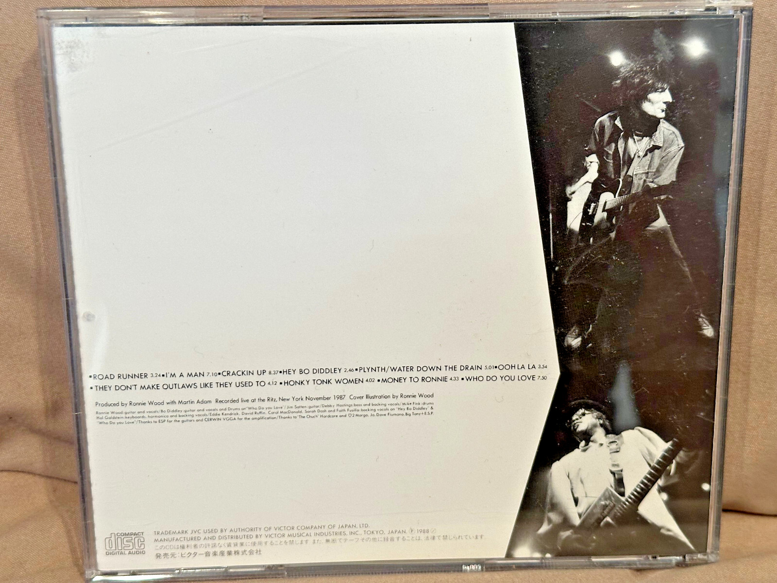 Bo Diddley & Ronnie Wood Live at the Ritz CD (Japanese Release, 1987) blues rock