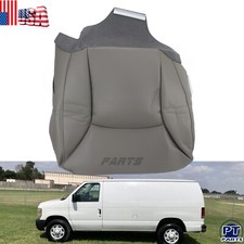 For 2000-08 Ford E150 E250 E350 Van Driver Bottom Seat Cover Gray For 2000-08 Ford E150 E250 E350 Van Driver Bottom Seat Cover Gray