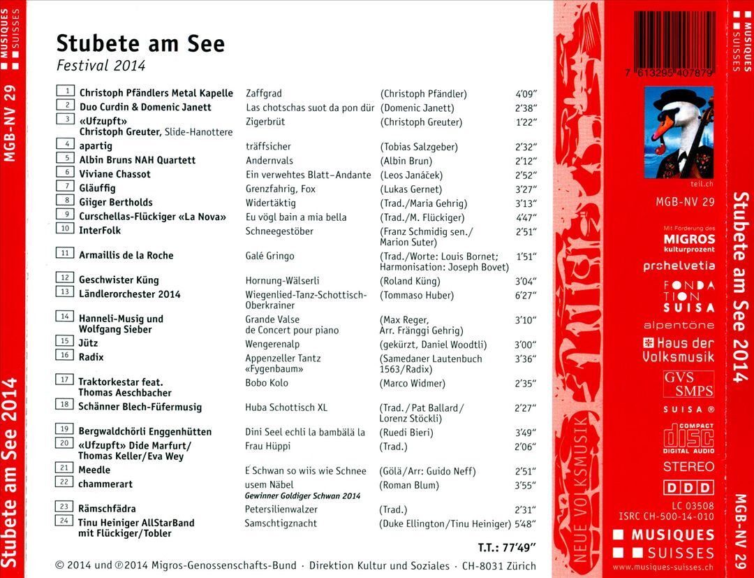 Stubete Am See Festival 2014 Various Artists CD Compilation