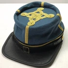 CIVIL WAR CONFEDERATE CSA COLONEL MAJOR INFANTRY OFFICER KEPI FORAGE CAP-XLARGE