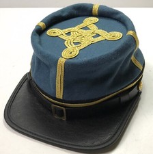 CIVIL WAR CONFEDERATE CSA COLONEL MAJOR INFANTRY OFFICER KEPI FORAGE CAP-MEDIUM