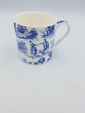  TASSE TASSE VINTAGE ABBEYDALE COLLECTION CÉRAMIQUE BLEU BLANC PASTORALE XVIIIe