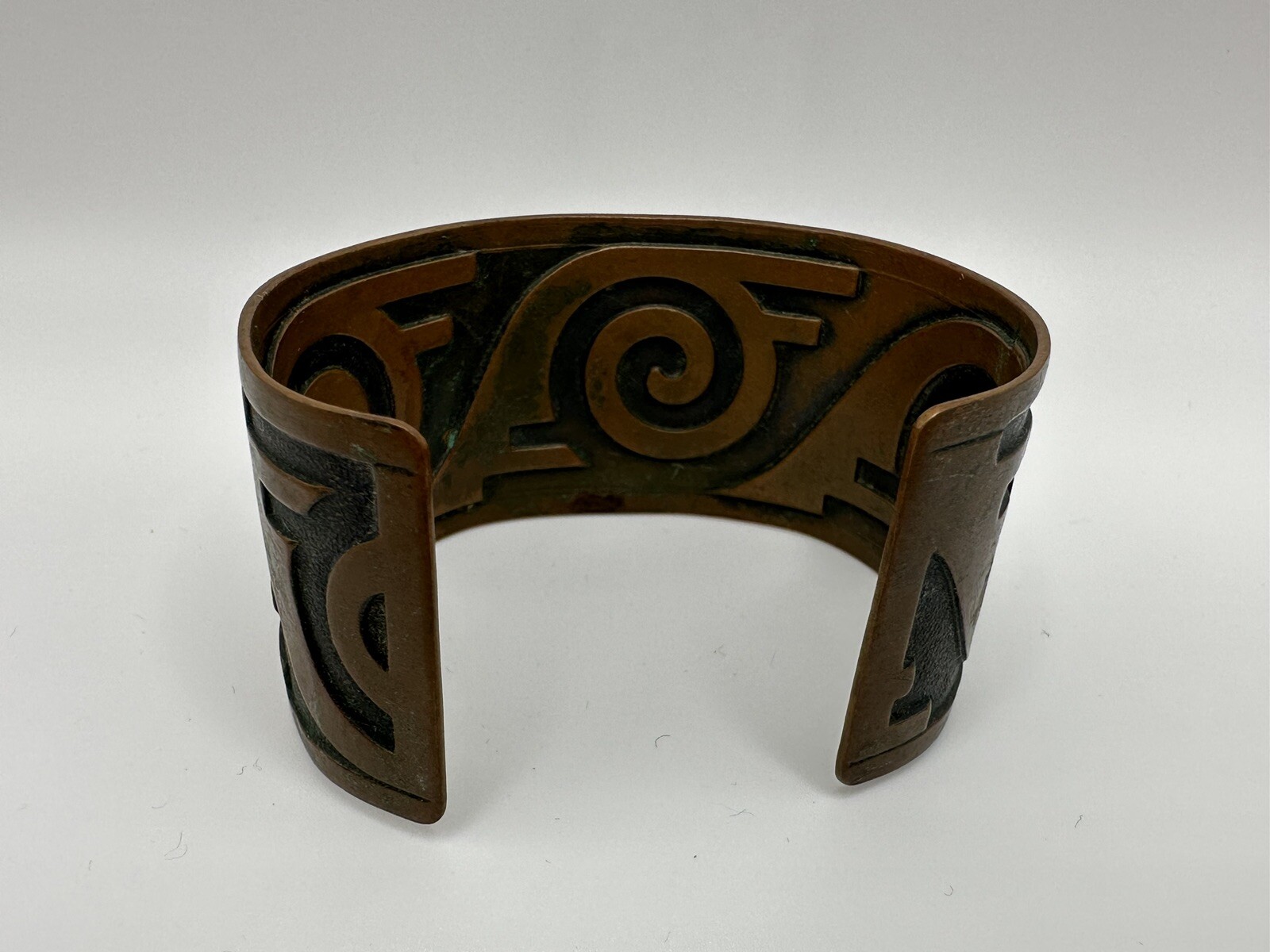 Copper Native American Cuff Bracelet Gem