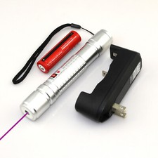 1MW Adjustable Focus 405nm-100 Purple Pointer Pen Flashlight light