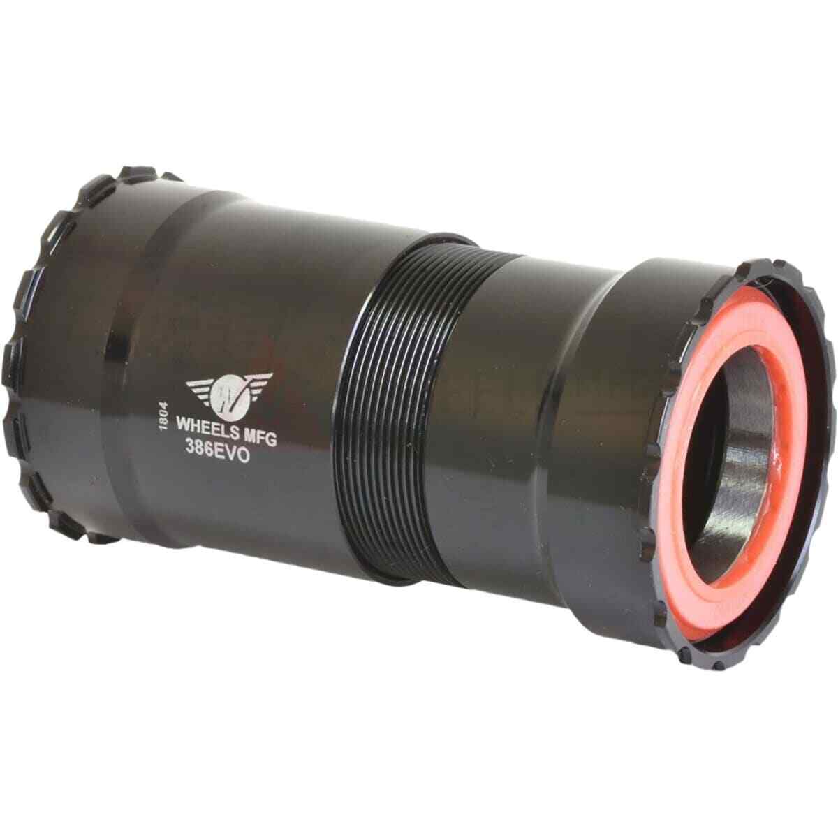Нижний кронштейн колеса Mfg 386EVO DUB с резьбой - Подшипник ABEC-3 Черный, один