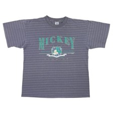 Vintage MICKEY MOUSE Classic Florida T-Shirt Purple XL 90s Made in USA Tee