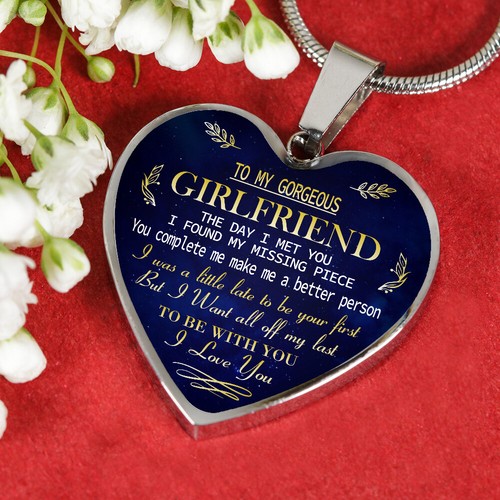To My GIRLFRIEND Necklace Best Gift For Girlfriend From Boyfriend Chain - Picture 2 of 5