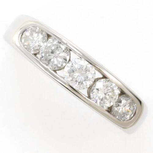 Jewelry Platinum 900 ring 16.5 size Diamond SI2-I1 4.5g Free shipping Used