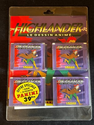 BLISTER 36 TASCHEN + LEERALBUM PANINI HIGHLANDER 1996 DISNEY COLLECTOR