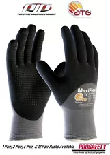 LOT 34-845 MaxiFlex Breathable Nitrile Grip Construction Gardening WORK GLOVES