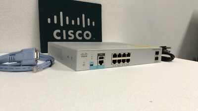 CISCO WS-C2960L-8TS-LL 8 Port GigE 10/100/1000 2 x SFP Ethernet Switch 2960L-8TS