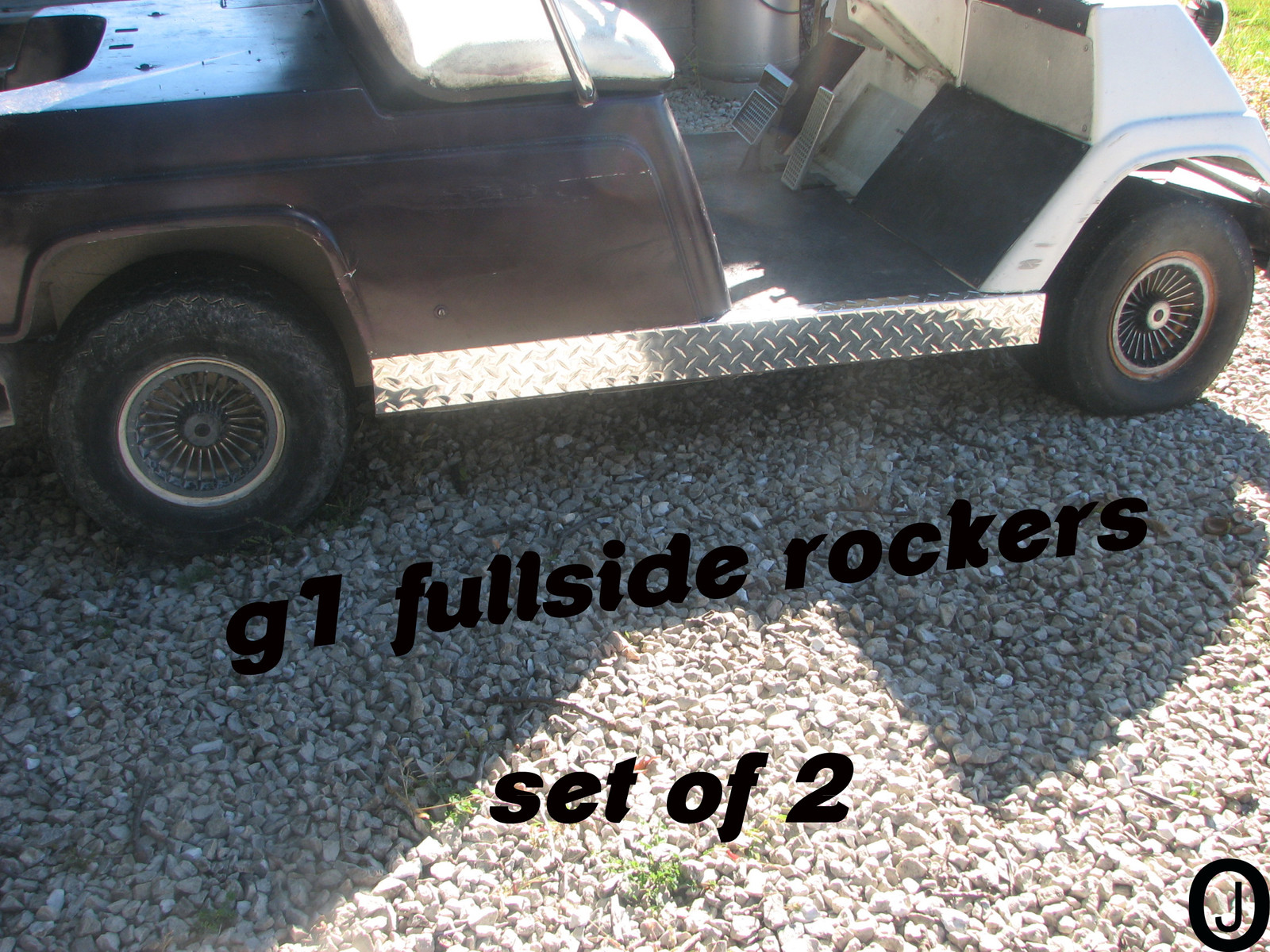 YAMAHA G1 Golf Cart Highly Polished Aluminum Diamond Plate FULLSIDE Panels 