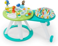 Bright Starts Around We Go 2-in-1 Baby Activity Center Walker Table Tropic Coo