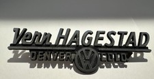 Vintage Volkswagen Dealer Emblem Metal