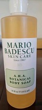 2 bottles -Mario Badescu Skin Care AHA Botanical Body Soap 16 Fl Oz Body Gel