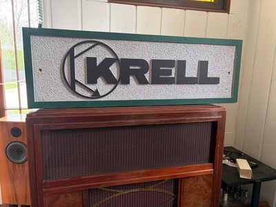 Krell Audio Dealers Sign Sand Blasted from the 80's!!