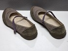 Sperry Top-Sider Sz 7 Tan Purple Sandals Mary Jane Flats Barley Worn EUC  — photo 5