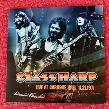 NEW Glass Harp Live  Carnegie Hall 1971 SIGNED 3X by Band Black vinyl LP KEAGGY