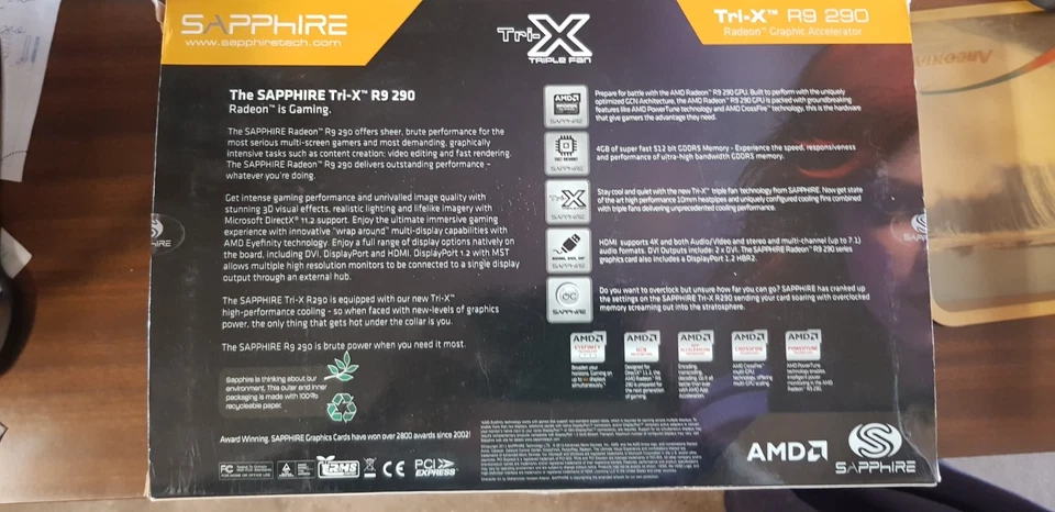 SCHEDA VIDEO AMD SAPPHIRE R9 290 TRIX 4GB + DISSIPATORE LIQUIDO EK WATER BLOCKS - Immagine 2 di 4