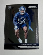 Rashaan Evans 2018 Panini Prizm Rookie Card #251 Tennessee Titans RC. rookie card picture