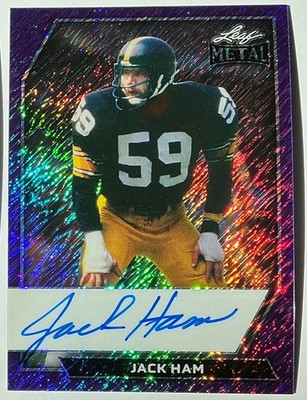 2026 Leaf Metal Jack Ham Auto Autograph Shimmer Purple On Card #d 2/2