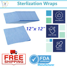 12x12 AUTOCLAVE CSR Sterilization Wrap Dental SMMS Non-woven Sterilization Sheet