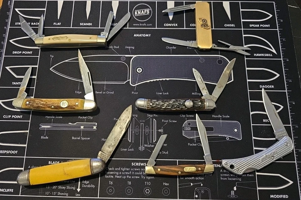 Лот из 25 различных карманных ножей Uncle Henry Imperial Gerber Victorinox Rough Rider - Изображение 4 из 4