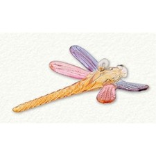Dragonfly with Spread Wings Egyptian Glass Christmas Ornament Made Egypt New