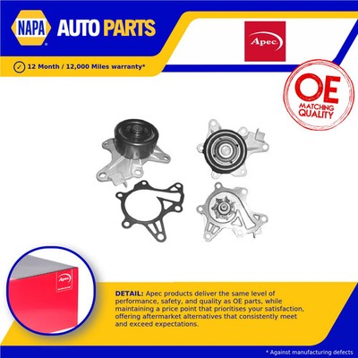 Water Pump fits TOYOTA AURIS 1.4D 08 to 15 1ND-TV Coolant 1610009610 1610039525