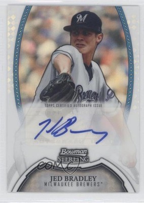 2011 Bowman Sterling Prospect Refractor 51/199 Jed Bradley #BSP-JB Auto 0f8