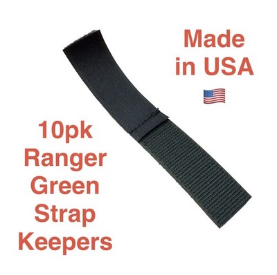 10pk 1'' MOLLE Backpack Webbing Strap Keeper, Comms routing, Hydration Tube USA