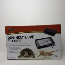 Zilla Mini Heat UVB Reptile Fixture With Built-in Reflectors