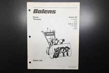 Bolens P-3820 82 Snow Thrower Models 826 1026 1032 Parts List