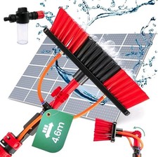 15ft Water Hose Fed Window Cleaning Pole Telescopic Cleaner Brush