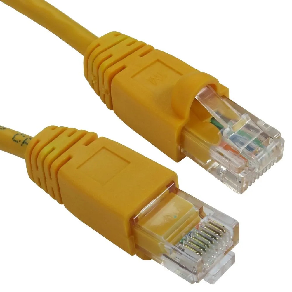 Cables Direct 5m Snagless Cat5e Patch Cable - Yellow