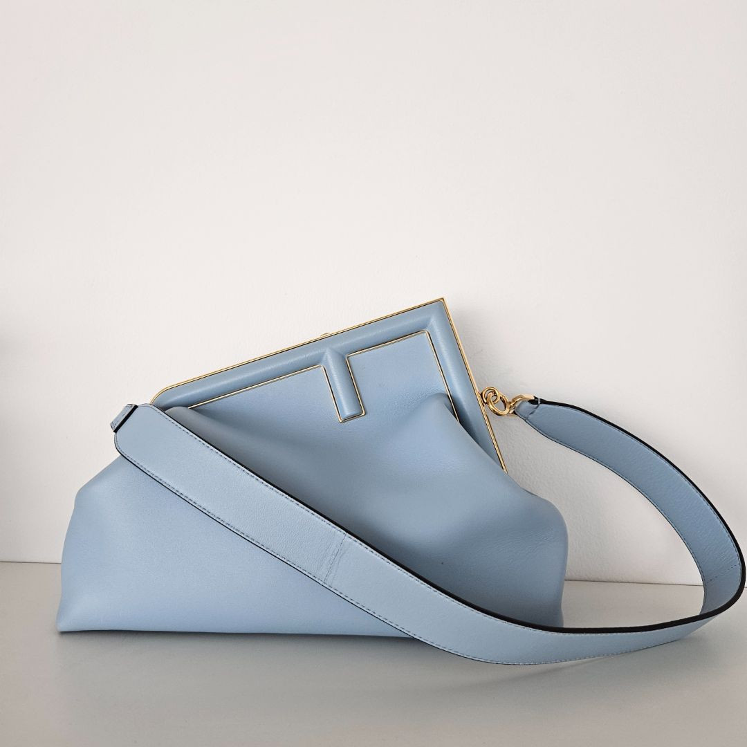 クラッチバッグ FENDI Clutches Women Fabric Blue Fendi Blue Fendi 1st Clutch Bag | eBay