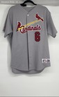 Majestic Mens Gray St. Louis Cardinals Stan Musial #6 Mlb Jersey No Size
