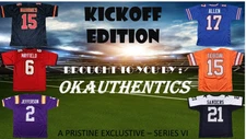 OKAUTHENTICS Playoff Football Mystery Box Series X. Signed/ Autographed Jersey