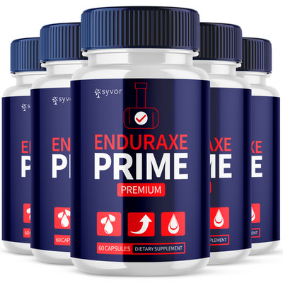 (5 Pack) Enduraxe Prime for Men Advanced Formula Vitamin Supplement 300 Capsules