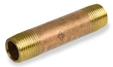 SMITH-COOPER 86NI4020080C Nipple 2" Brass Schedule 40 MPT x MPT